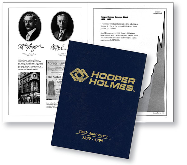 Showcase: Hooper Holmes 100th Anniversary and Corporate History
