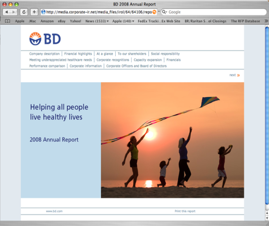 Showcase: BD Online Annual Report